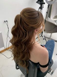 Up Ponytail, Cute Prom Hairstyles, Casual Hair, Simple Prom Hair, Ball Hairstyles, Quince Hairstyles