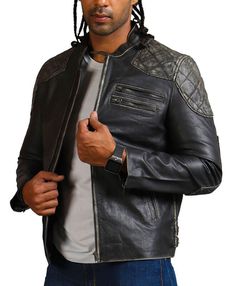 Retro Leather Jacket, Collarless Leather Jacket, Red Jacket Leather, Celebrity Inspired Outfits, Black Biker Jacket, Black Leather Motorcycle Jacket, Motorcycle Leather Jacket, Distressed Leather Jacket, Grey Leather Jacket