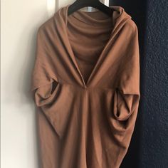 Bottega Veneta Wool Twisted And Draped Midi Dress Terra-Cotta Colored Size 42 New Draped Midi Dress, Draped Midi Dresses, Terra Cotta, Bottega Veneta, Midi Dress, Twist, Size 6, Womens Dresses, Wool