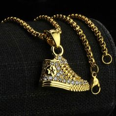 - 3mm Width And 24” Length - Real 14k Gold Plated - High Quality Will Not Tarnish! Long Lasting! - Comes With Chain + Pendant - Unisex Luxury Gold Jewelry For Streetwear, Gold Jewelry For Streetwear, Gold Shoe, Missing My Son, Gold Shoes, Mens Accessories Jewelry, Mens Gold, Chain Pendant, Box Chain