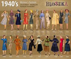 1940’s of Fashion on Behance Ww2 Fashion, 40s Mode, 40s Outfits, 1940s Fashion Women, 1940s Outfits