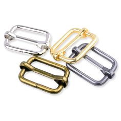 PRICES MAY VARY. Metal Imported 【ITEM SIZE】Width: 31.6mm，Height: 21.5mm，Inner Diameter: 1 inch，Thickness: 2.5mm，Tri glide slide is ideal for 1" webbing 【YOU GET WILL】1 inch tri glide slide, color: Silver × 7pcs,(Gold,Bronze,Gun-Black each of 6pcs) 【STRONG AND STURDY】The adjustable slider is made of high quality metal with carefully forged adjusters and a gold plated surface to protect against rust, and the tri glide allows easy adjustment of the shoulder strap length. 【MUlTIFUNCTION】The 1" tri g Button Diy, Metal Bag, Bag Hardware, Suitcase Bag, How To Make Purses, Camping Bag, Metallic Bag, Ink Pen, Backpack Straps