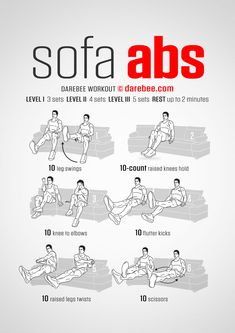 a poster showing how to do an abs workout