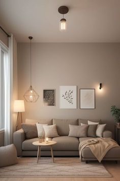 Living Room Neutral Colors, Small Lounge, Beige Living Rooms, Apartment Living Room Design, Small Apartment Living Room, Small Living Room Decor, Neutral Living Room, Home Design Living Room