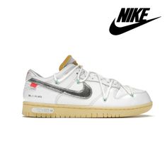 Nike Dunk Low Off White, Nike Dunk Low, Dunk Low, White Canvas, Nike Dunk, Nike Dunks, White Leather, Off White, Nike