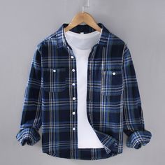 Applicable Season : Four Seasons Applicable Scene : Daily Place Of Origin : China (mainland) Closure Type : Single Breasted Pattern Type : Plaid Sleeve Style : regular Fabric Type : Broadcloth Style : Casual Collar : Turn-down Collar Sleeve Length(cm) : Full Material : COTTON Shirts Type : Casual Shirts Brand Name : leviortin CN : Hubei Gender : MEN Item Type : SHIRTS WHAT ABOUT REFUND?   Fast refund,100% Money Back Guarantee. If your product is defective or doesnt work properly, let us know and Plaid Tops With Pockets And Casual Collar, Plaid Top With Pockets And Casual Collar, Relaxed Fit Long Sleeve Flannel Shirt With Pockets, Blue Flannel Shirt With Pockets For Fall, White Long Sleeve Shirt With Pockets, Casual Collar Plaid Shirt With Pockets, Plaid Shirt With Pockets And Casual Collar, Casual Winter Shirt With Pockets, White Cotton Flannel Shirt For Fall