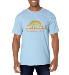 PRICES MAY VARY. Looking for a retro Kansas T-Shirt with a classic vintage old school worn & distressed 70s looking design? This tshirt makes perfect gifts for those who love Kansas & an awesome gift tee for those who call Kansas home. Order a size up if you prefer a loose fitting tee. Kansas T Shirt for men, women, kids & plus size tees & those from Wichita Overland Park Kansas City Olathe Topeka Lawrence Shawnee Manhattan Lenexa Salina & all great KS cities. Lightweight, Classic fit, Double-ne Retro Letter Print T-shirt For Fans, Nostalgic Cotton T-shirt With Letter Print, Retro Fan Merchandise T-shirt For Summer, Retro Soft-washed Crew Neck T-shirt, Retro Soft-washed T-shirt For Fan Merchandise, Retro Text Print T-shirt, Retro Tri-blend Pre-shrunk T-shirt, Vintage Yellow Short Sleeve Camp Shirt, Retro Tri-blend T-shirt