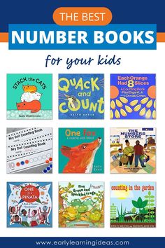 the best number books for your kids to read and learn with their favorite children's books