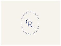 the logo for an interior design firm, called caharyn rotta mentor design