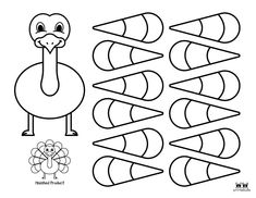 a turkey is standing in front of some shapes to make it look like he's missing