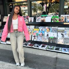 ig @_ kaayrenee Pink Timbs Outfits, Triple Pink Dunks Outfits, Pink Timbs, Triple Pink Dunks, Dunks Outfits, Timbs Outfits, Pink Dunks, Kids Outfits Daughters, Streetwear Ideas