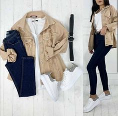 Winter Fashion Outfits Casual, Trendy Fashion Tops, Causual Outfits, Fashion Attire, Casual Chic Outfit, Casual Work Outfits, Outfit Combinations, Girls Fashion Clothes, Teenage Fashion Outfits