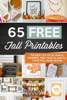 65 free fall printables for the home