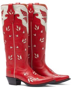 Tall Western Boots, Red Cowgirl Boots, Tall Western Boot, Red Leather Boots, Womens Cowgirl Boots, Chelsea Boots Women, Hiking Boots Women, Red Boots, Heel Caps