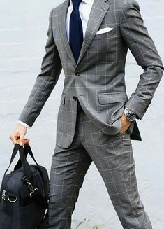 Suit Style For Men, Checkered Suit, Men In Suits, Suits Men Business, Style For Men