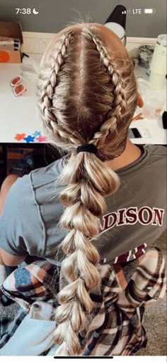 Volleyball Hair, Softball Hairstyles, Hairstyles 2024, Cheer Hair