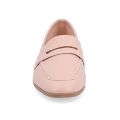 The Myeesha penny loafers from Journee Collection will have you walking around town in style and comfort. They have a beautiful soft luxe vegan leather block heel tapered square toe and 4 mm Tru Comfort Foam� padding for the perfect look and feel. An apron toe finishes the design for a vintage vibe. Square Toe Loafers, Square Toe Flats, Tapered Square, Leather Block Heels, Vintage Vibe, Journee Collection, Penny Loafers, Loafer Shoes, Block Heels