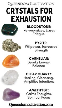 Crystals for Exhaustion Stones For Energy, Crystals For Lung Healing, Crystals For Masculine Energy, Crystals For Nausea, Crystals For Legal Matters, Crystals For Relaxation, Crystals For Energy Boost, Crystal Set Up, Fall Crystals