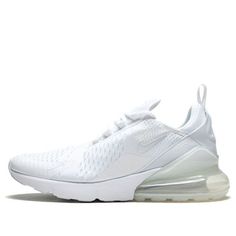 Nike Air Max 270 'Triple White' AH8050-101 (SNKR/Pure White) White 270s, Nike Air Max 270 White, Air 270, Nike Air Max White, 270 Nike, Horse Boots, Nike Air Max 270, Air Max 270, Nike Sneakers