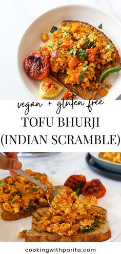 Vegetarian Sandwich Recipes Indian, Tofu Bhurji, Indian Tofu, Scramble Recipes, Cottage Cooking, Tofu Scramble Recipe, November Recipes, Sandwich Recipes Indian, Scrambled Tofu Recipe