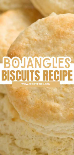 several biscuits stacked on top of each other with the words bohangles biscuits recipe