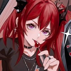 Anime Female With Red Hair, Anime Oc Female Red Hair, Red Hair Girl Pfp, Red Hair Anime Female, Red Hair Female Character Art, Red Hair Anime Pfp, Red Hair Pfp, Surtr Arknights, Red Hair Anime