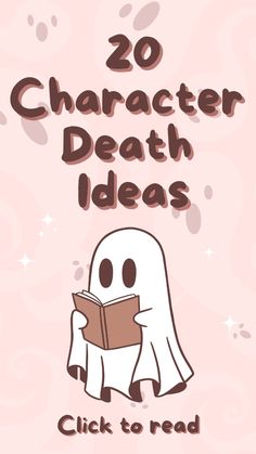 Discover 20 unique and creative character death ideas perfect for writers looking to add depth and emotion to their stories. From heroic sacrifices and tragic flaws to deaths by nature and betrayal, find inspiration to make your character’s exit impactful and memorable. Ideal for authors, screenwriters, and anyone passionate about storytelling. Pin now for your next writing project!  characters, writing, writer, character deaths, death Writing Prompt, horror, horror writer, ghosts, halloween, How To Write A Book, Novel Writing, Fantasy, Story Aesthetic, hacks, writing tips, fiction, pink ghost, reading, plot hole, plot twists, Book Covers Aesthetic Ideas, How To Draw Fictional Characters, What To Write Stories About, Fiction Ideas Writing, Plot Twist Prompts, Character Development Questions Writing Characters, Witch Book Title Ideas, Reasons To Kill A Character, Oc Book Ideas