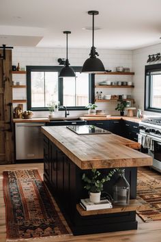 Dream Farmhouse Kitchen, Boho Kitchen, Old Kitchen, Modern Farmhouse Kitchens, Kitchen Remodel Idea, Kitchen Makeover, Ideas Kitchen, Home Decor Kitchen