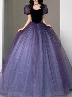 Vestido Color Lila, Prom Dress Purple, Purple Ball Gown, Purple Tulle, Purple Evening Dress, Purple Prom, Princess Prom Dresses, A Line Evening Dress, Purple Prom Dress