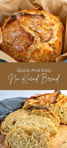 quick and easy no knead bread recipe