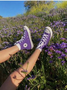 @arifrixi | relatablemoods Boty Converse, Cute Converse Shoes, Converse Aesthetic, Purple Converse, Cute Converse, Foto Tips, Mia 3