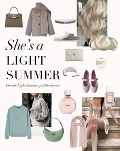 What is your favourite quality about the Light Summer Palette? If you are a Light Summer, what is your favourite property about your colouring?⁠ .⁠ #coloranalysis #colouranalysis #coloranalyst #lightsummer #summerpalette Summer Cool Light Fashion, Light Summer Fashion Style, Light Summer Winter Wardrobe, Capsule Wardrobe Light Summer, Light Summer Color Analysis Outfits, Light Summer Seasonal Color Palette, Light Summer Color Season, Makeup For Light Summer, Light Summer Fashion