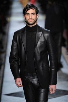 Men's Leather Style, Leather Blazers, Tight Leather Pants, Mens Leather Clothing, Tv Cars, Icon Style, Mens Leather Pants, Masculine Style, Leather Gear