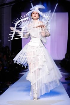 Jean Paul Gaultier Couture, Gaultier Couture, Fashion Template, Couture Ideas, Sculptural Fashion, Weird Fashion, Armani Prive