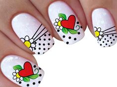 Gell Nails, Wedding Nail Art Design, Animal Nail Art, Manicure Nail Designs, New Nail Designs, Nail Designs Valentines, Animal Nails, Latest Nail Art, Nail Art Wedding