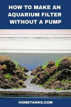 how to make an aquarium filter without a pump