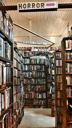 the inside of a library filled with lots of books