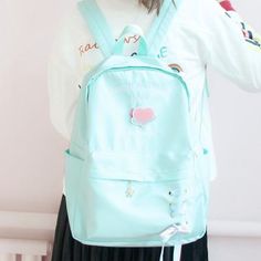 Harajuku Pretty Backpack PN0771 ●Size:40*30*14 cm  ●Material :nylon.    ●About Shipping:  We attach great importance to the orders of each customer and parcel delivery. 1.Processing time: 2-3 business days. 2.Shipping time: 10-15 business days to US, please allow 3-4 weeks shipping to other country.(Shipping times can Pretty Backpacks, Cute Mini Backpacks, Parcel Delivery, Light Backpack, Grey Light, Student Backpacks, Osprey Backpack, Herschel Heritage Backpack, Canvas Backpack