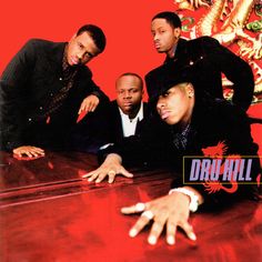 the dru - hill 5 steps radio editi album is shown in front of a red background