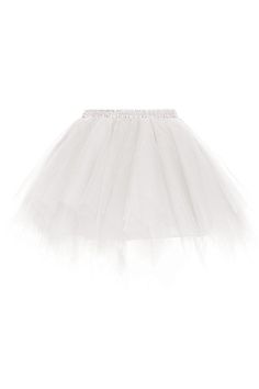 Newarrivaldress.com offers clearance Charming Tulle Short A-line Mini Skirts | Elastic Women's Skirts at extremely low price from A-line styles to White,Royal Blue,Blushing Pink,Ivory,Black,Rust,Burgundy,Red,Gold,Light Mint,Yellow,Lime Green,Fuchsia,Dark Navy,Light purple  design. Don't miss the real bargain at White A-line Party Skirt, White Non-stretch Party Skirt, White Tulle Mini Skirt For Summer, White Non-stretch Skirt For Party, White A-line Skirt With Ruffled Details, Fitted Tulle Mini Skirt With Full Shape, White Mini Skirt Petticoat For Party, Stretch Pleated Petticoat, White Pleated Petticoat For Parties