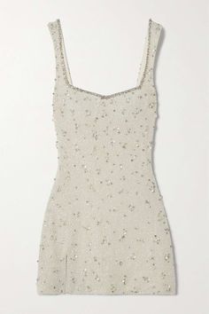 Luxury Embellished Mini Dress With Fitted Bodice, Luxury Sleeveless Sequin Wedding Dress, Fitted Mini Sequin Dress For Wedding, Fitted Mini Length Sequin Dress For Wedding, Luxury Sleeveless Mini Dress For Wedding, Chic Embellished Wedding Dress, Chic Embellished Sequin Wedding Dress, Sequin Mini Dress For Wedding, Elegant Wedding Mini Dress With Pearl Embroidery