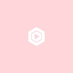 a pink background with white hexagons on the top and bottom corner,