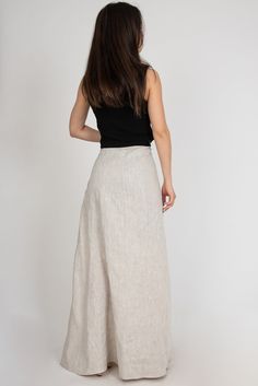 Fitted Linen Maxi Skirt For The Beach, Elegant Lined Wrap Skirt For Beach, Summer Wide Leg Lined Maxi Skirt, Elegant Summer Wrap Skirt With Lining, Fitted Linen Wrap Skirt With Lining, Beige Asymmetrical Relaxed Skirt, Elegant Gathered Skirt For The Beach, Elegant Flowy Mini Skirt For Beach, Elegant Gathered Skirt For Beach