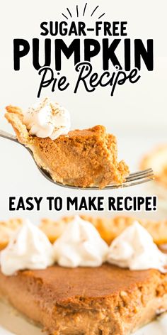 Pumpkin Pie (No Sugar) Classic Pumpkin Pie Recipe, Pumpkin Pie Recipe Easy, Perfect Pumpkin Pie, Healthy Pumpkin Pies, Dessert To Make, Pumpkin Recipes Easy