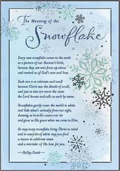 a christmas card with snowflakes on it