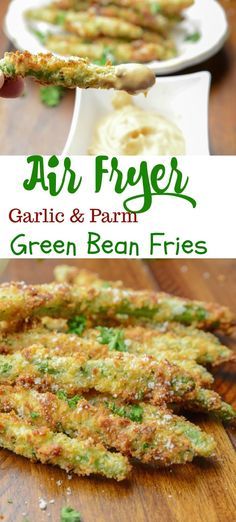 green fritters with garlic and parmesan on the side are shown in this video