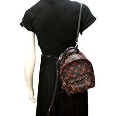 Item Details: Designer: LOUIS VUITTON Retail: N/A Model: Palm Springs Infrarouge Mini Style: Backpack Bag Material: Monogram-coated canvas with black calf leather trim Color: Red/Black Made: France Date Code: Fl5106 Made Year: 2016 Measurements: W 7" H 7.5" D 3.5" Accessories: No Accessories. Condition Detail: Very Good - The Item is gently used and may have minor corner rubbing, light leather tanning, some inside stain marks, and slight signs of use on hardware. See the listing description for Louis Vuitton Palm Springs Mini, Louis Vuitton Palm Springs, Leather Tanning, Backpack Bag, Canvas Backpack, Trim Color, Mini Fashion, 7 H, Palm Springs