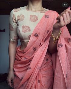 Wedding Dresses Garden, Wedding Dresses Fit, Dresses Couture, Cotton Saree Blouse Designs, Simple Saree Designs, Enchanting Wedding