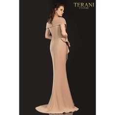 Terani Couture mother of bride dress Terani Couture Mother of the Bride Dress- 2021M2986 One-shoulder Gown With Draped Sleeves For Wedding, Off-shoulder Pre-draped Wedding Dress, One Shoulder Gown With Draped Sleeves For Wedding, One Shoulder Evening Dress With Draped Sleeves For Wedding, Fitted Off Shoulder Evening Dress For Wedding, Wedding Evening Dress With Draped Sleeves, Elegant Off-shoulder Evening Dress For Mother Of The Bride, Elegant Off-shoulder Mother Of The Bride Dress, Off-shoulder Evening Dress With Draped Sleeves