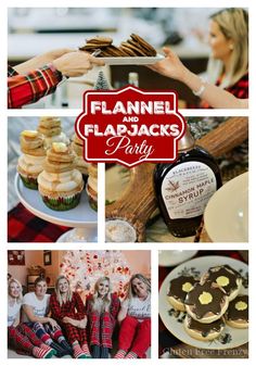 the flannel and flabjacks party is going on